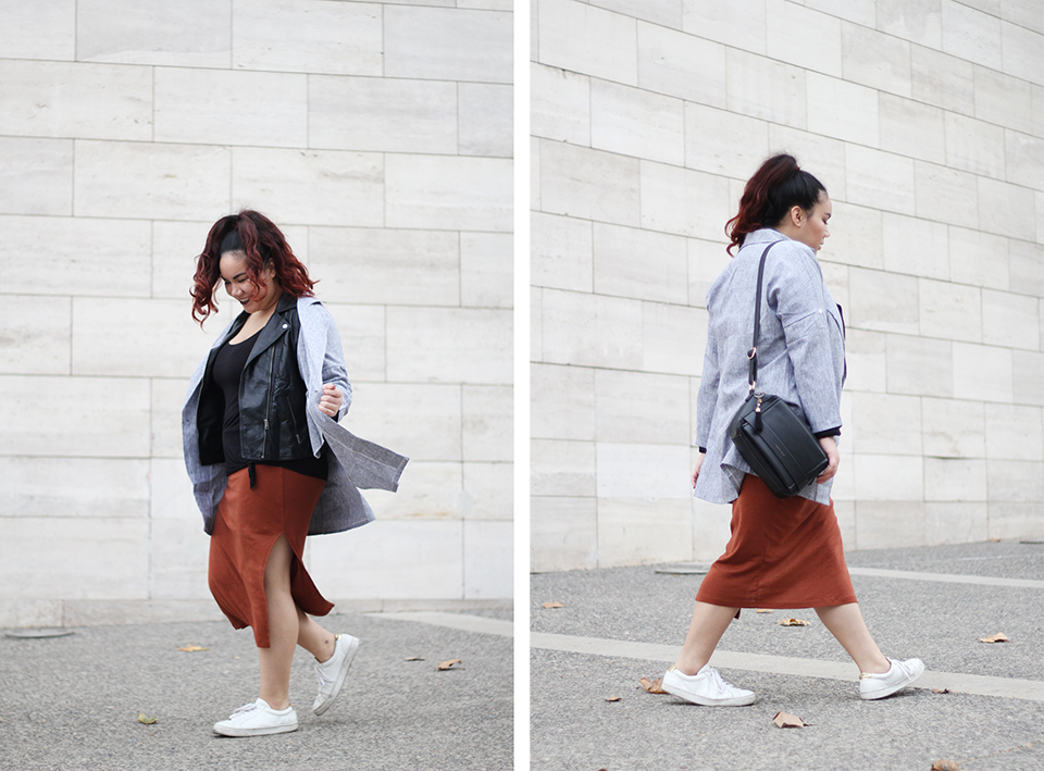 Wear skirts for fall and trust in layers | Golden Strokes