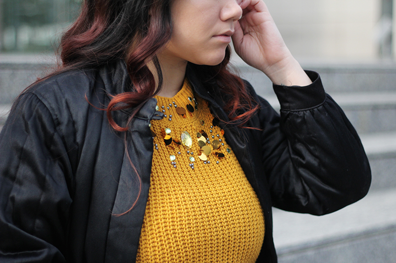Easy monday outfit using a bomber jacket | Golden Strokes