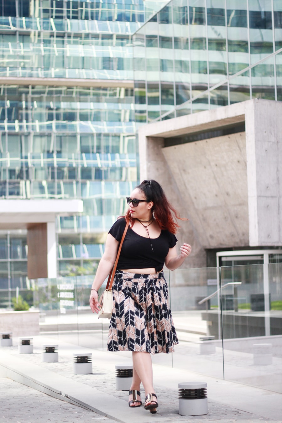 diy crop top and midi skirt plus size fashion | Golden Strokes