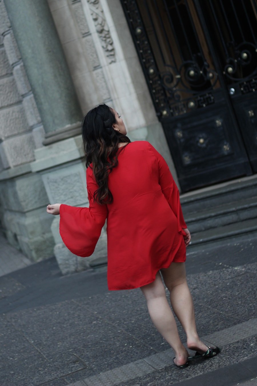 Red dress for christmas outfit ideas curvy looks golden strokes