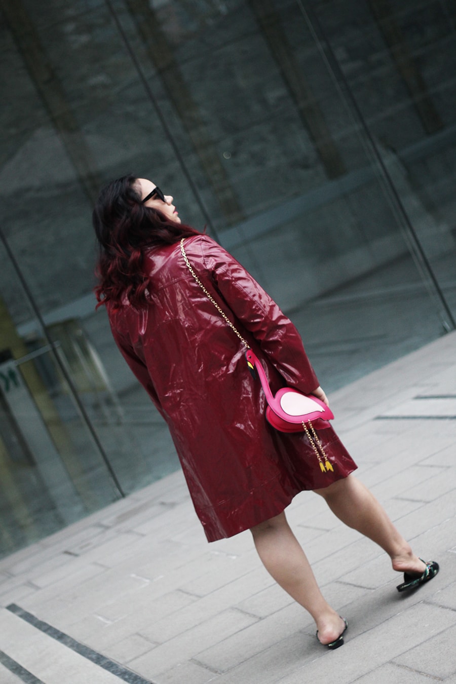 Lady in red - red outfit for autumn - golden strokes - luisa verdee