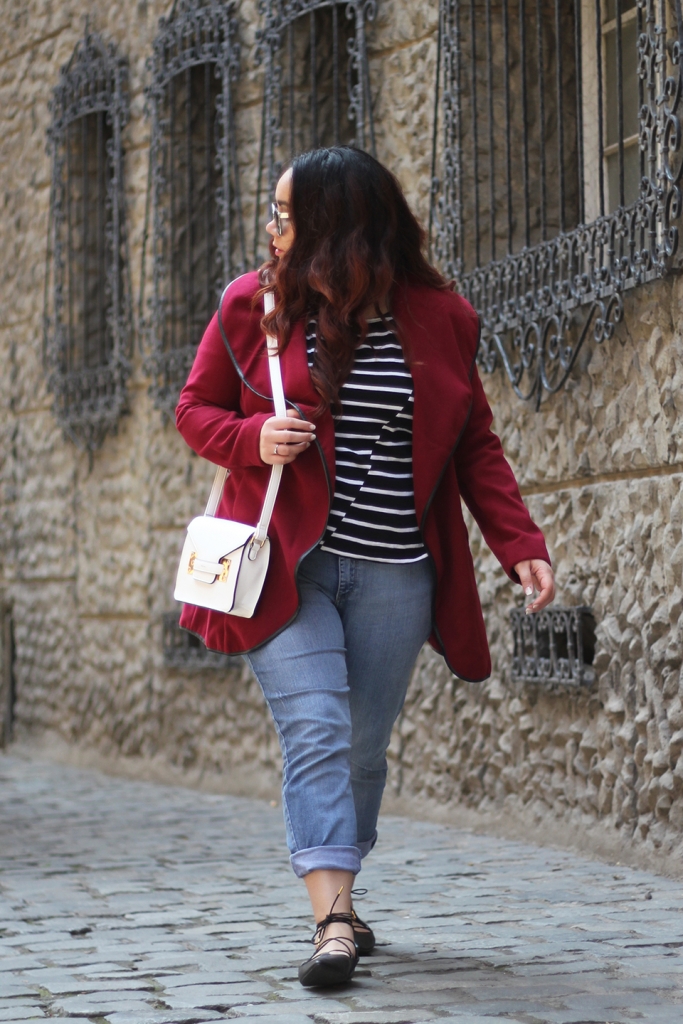 red coat fall winter ootd blogger mexicana wados prune forever21 look lookchic santiago lastarria golden strokes