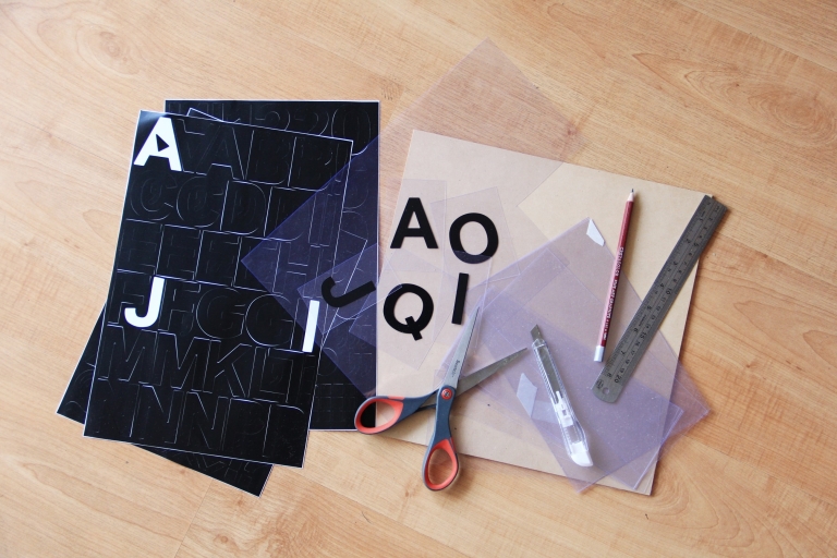 Cinema light box DIY Golden Strokes